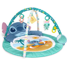 DISNEY BABY - STITCH - Baby play mat, adjustable, arch with sensory toys, plush, mirror, Stitch cushion, rattle