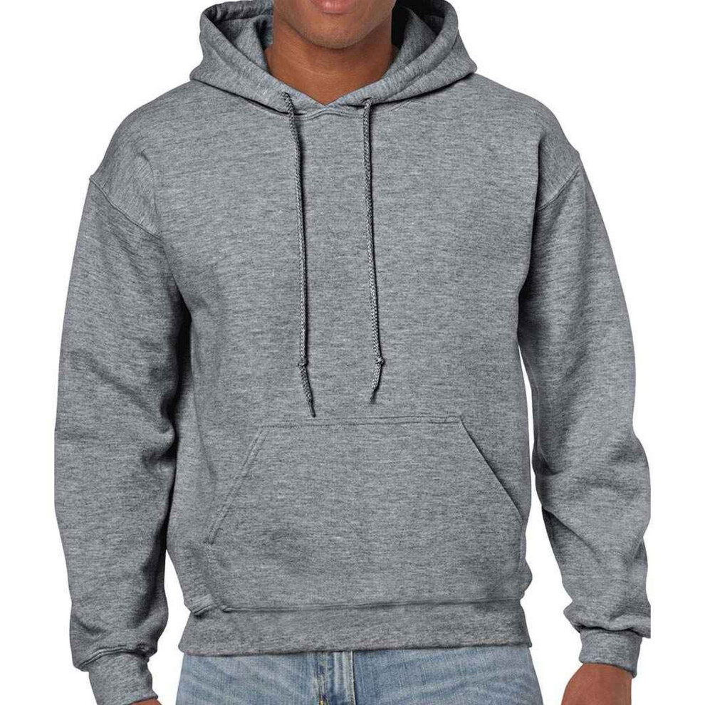 Gildan (M, Graphite Heather) Unisex Adult Heavy Blend Hoodie