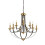 Pendant 9 Light Chandelier Dark Bronze Brown Ceiling Light E14 Dimmable IP20 1