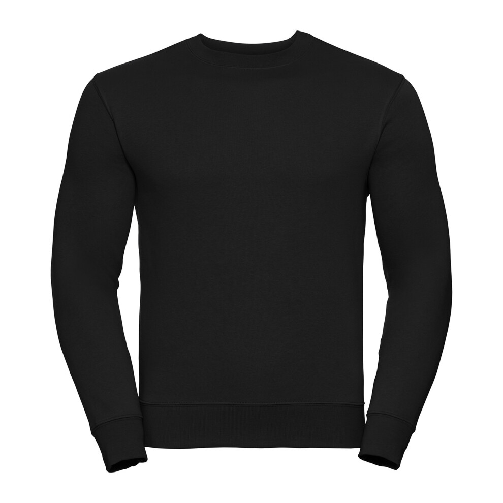 Russell (Xl, Black) Mens Set-In Sweatshirt