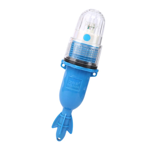 Net Flashing Warning Light Net Marker Underwater Fish Lure-Blue