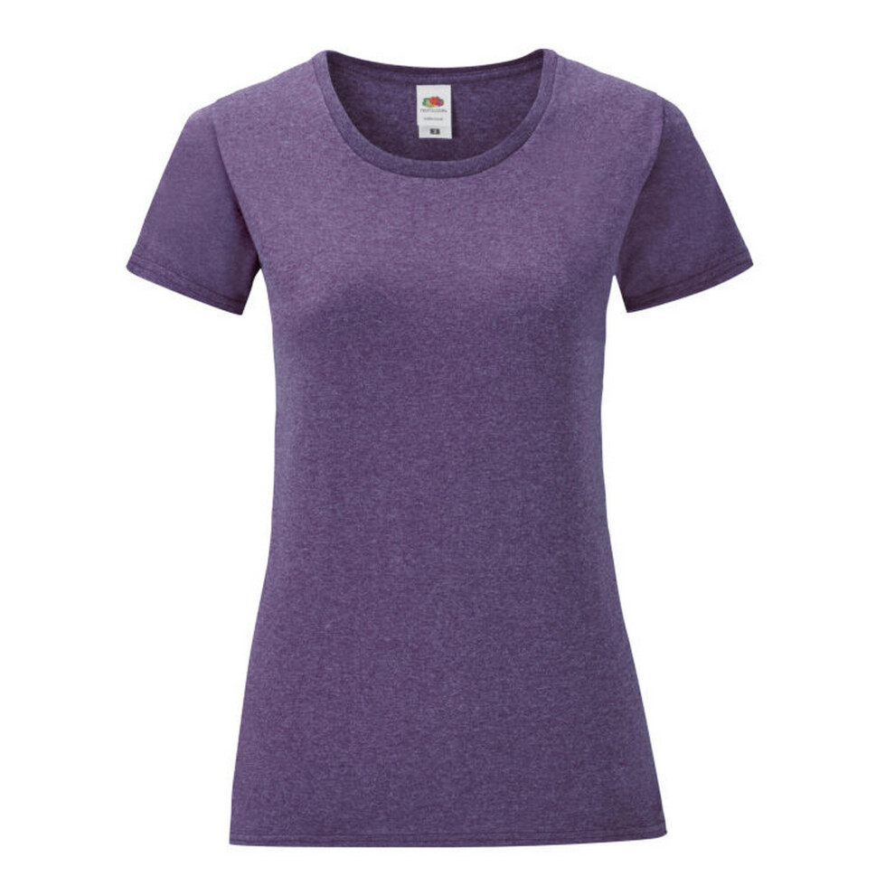 Fruit Of The Loom (Xs, Purple Heather) Womens/Ladies Iconic 150 T-Shirt