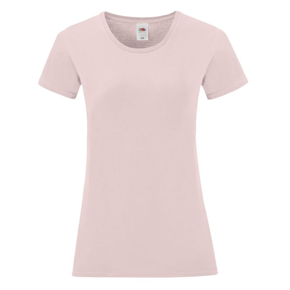 Fruit Of The Loom (M, Powder Rose) Womens/Ladies Iconic 150 T-Shirt