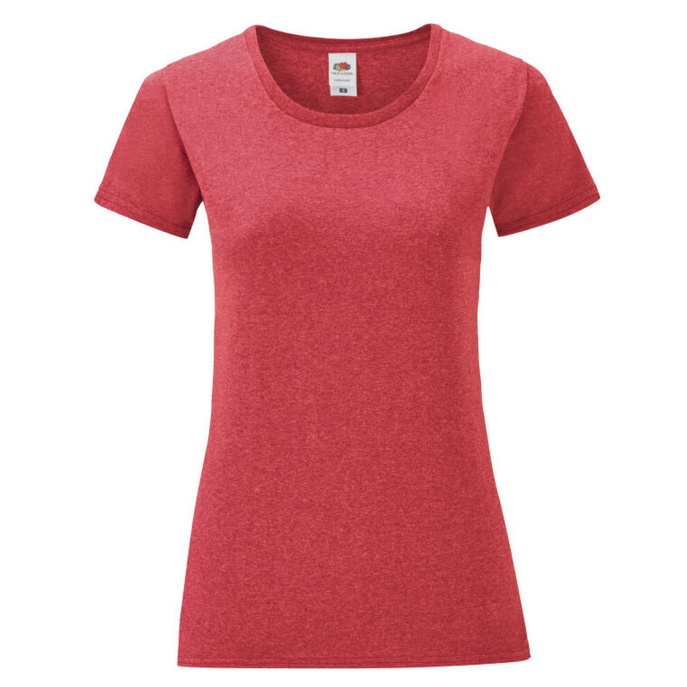 Fruit Of The Loom (Xl, Red Heather) Womens/Ladies Iconic 150 T-Shirt