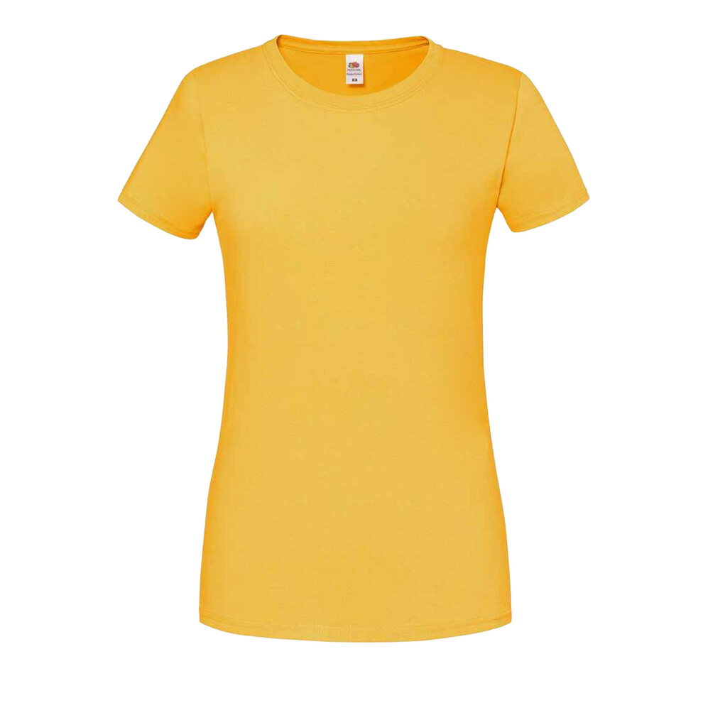 Fruit Of The Loom (S, Sunflower) Womens/Ladies Iconic Ringspun Cotton T-Shirt