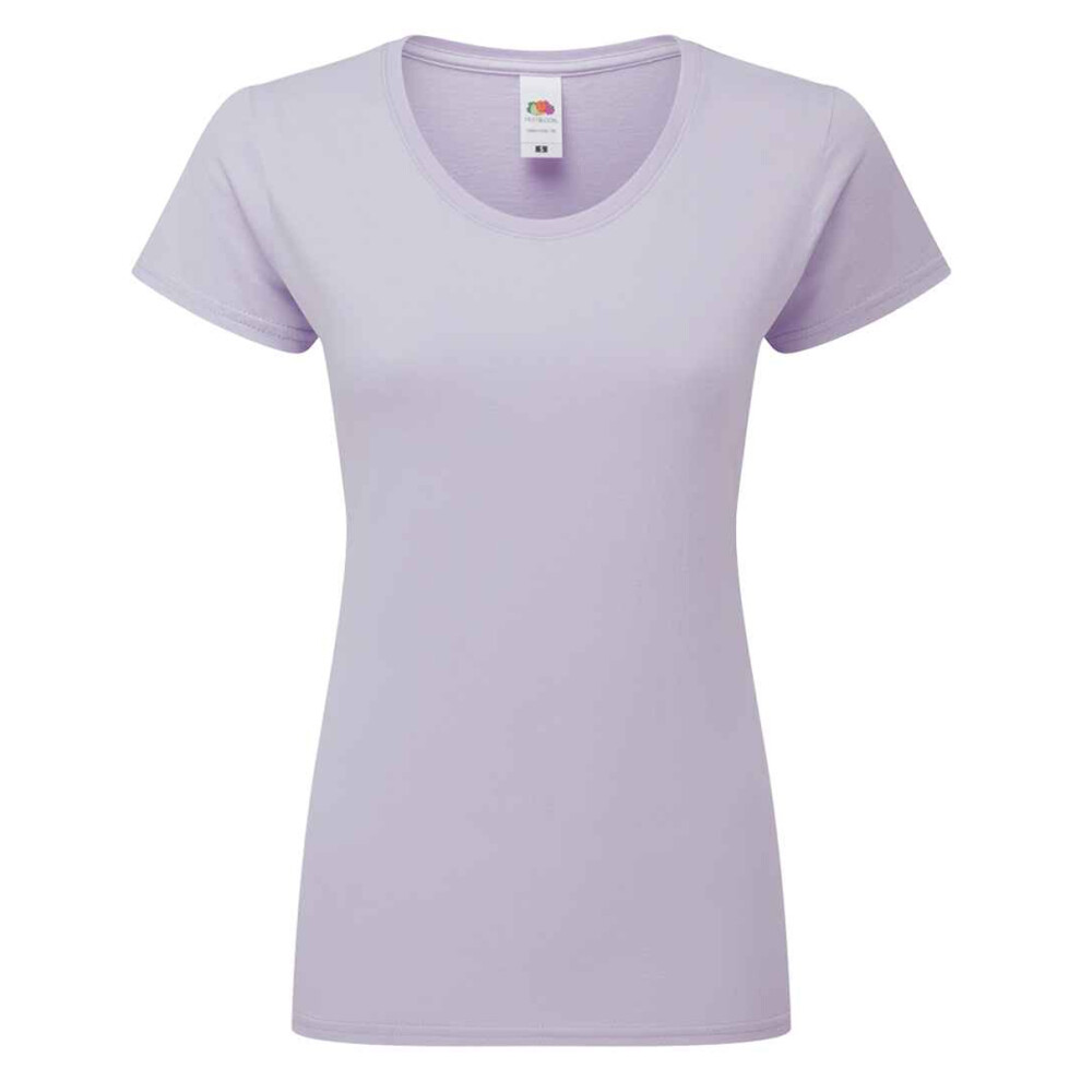 Fruit Of The Loom (L, Soft Lavender) Womens/Ladies Iconic Ringspun Cotton T-Shirt