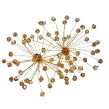 Boucles d'oreilles lustre en cristal bohème Chic, bijoux de-Or