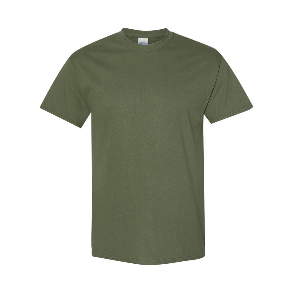 Gildan (4Xl, Military Green) Mens Heavy Cotton T-Shirt