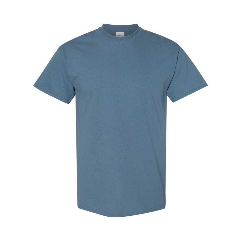 Gildan (S, Indigo) Mens Heavy Cotton T-Shirt