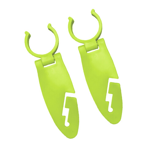 Pinces de fixation sécurisées, 2 pièces, support de planche-Vert