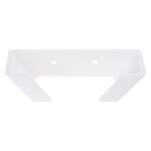 An der Wand montierter Schlägerständer aus Metall mit Haken-Weiß