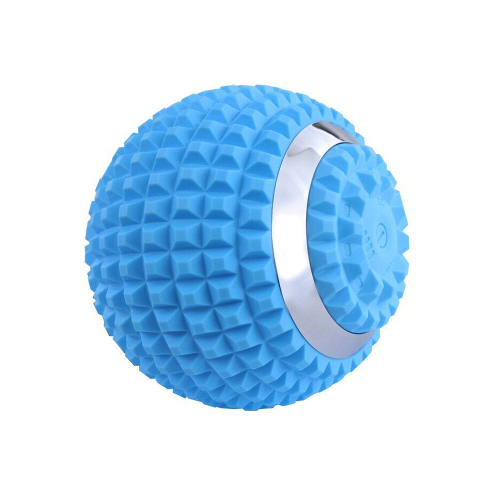 (purple) Mini Electric Vibrating Massage Ball Fitness Yoga Massaging Roller Muscle Pain Relief