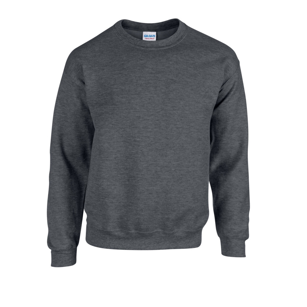 Gildan (M, Dark Heather) Mens Heavy Blend Sweatshirt