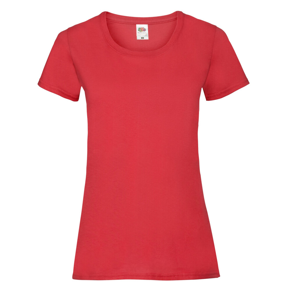 Fruit Of The Loom (S, Red) Womens/Ladies Lady Fit T-Shirt