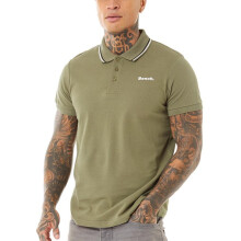 (XL, Light Khaki) Bench Mens Gruff Short Sleeve Twin Tipped Polo Shirt