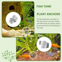 Aquarium Plant Weights for Fish Tank Aquarium Plant Anchors Plant Fixed Ring Base,to Hold Aquatic Live Plants Underwater