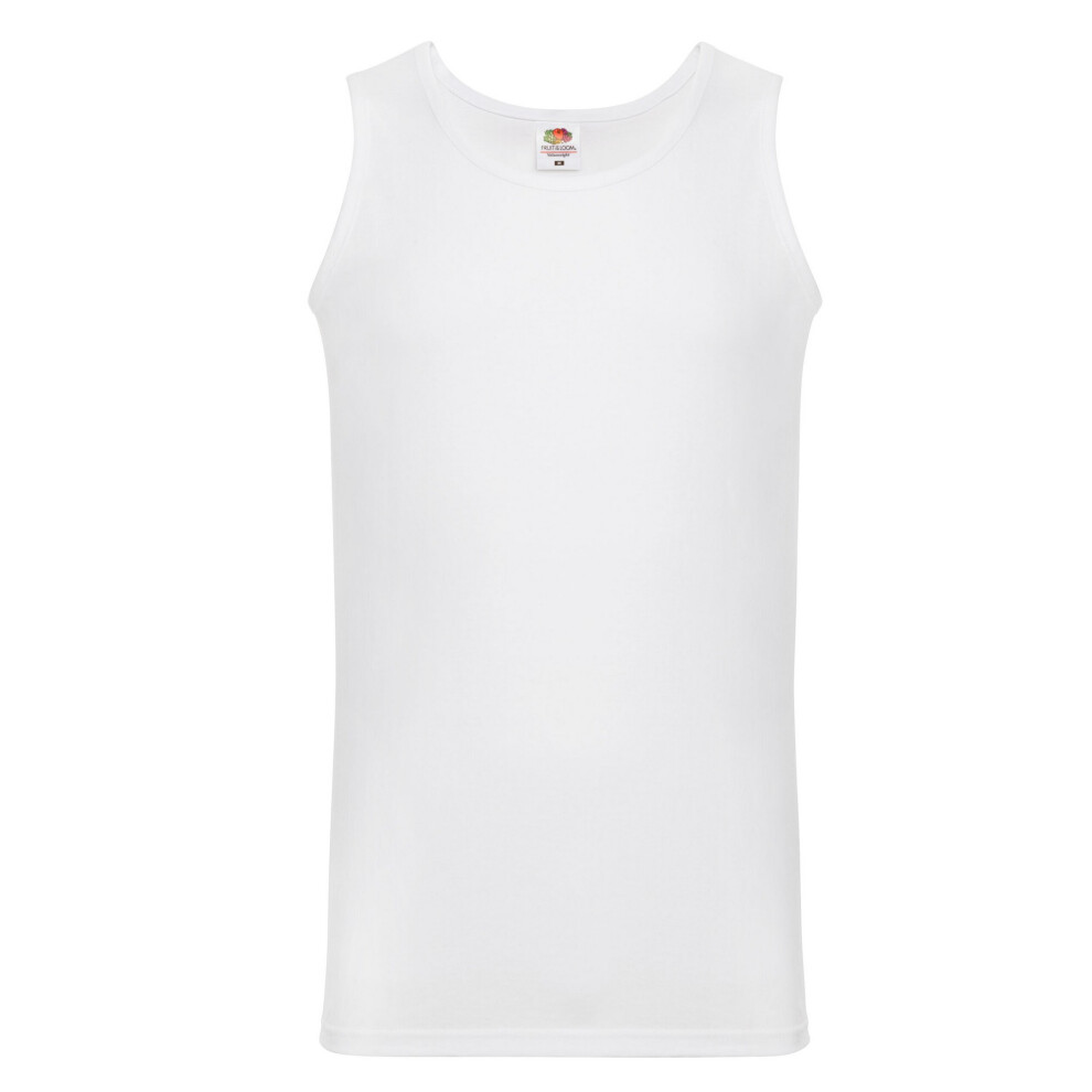 Fruit Of The Loom (M, White) Mens Valueweight Athletic Vest Top