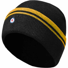 Lambretta Mens Original Fine Knit Cuffed Striped Winter Warm Beanie Hat