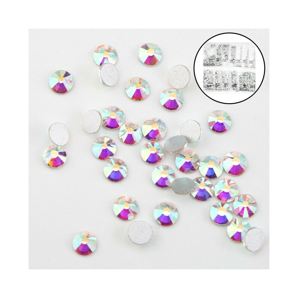(SS4(1.5mm)1440pcs) 1440PCS 3D Nail Diamonds Crystals Rhinestones Charms Gems For Nail Art Decoration
