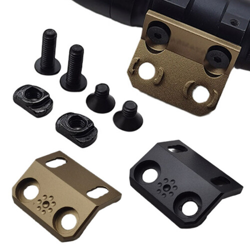 (Sand) M-LOK & Keymod Rail Mount for M300/M600 Flashlights, OffSet Streamlight Mount 1