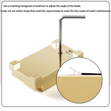 Willow Stick Polishing, Willow Wood Strip Polishing Table, Wood Cutting Knife, Movement Rod Maintenance Watch Repairing