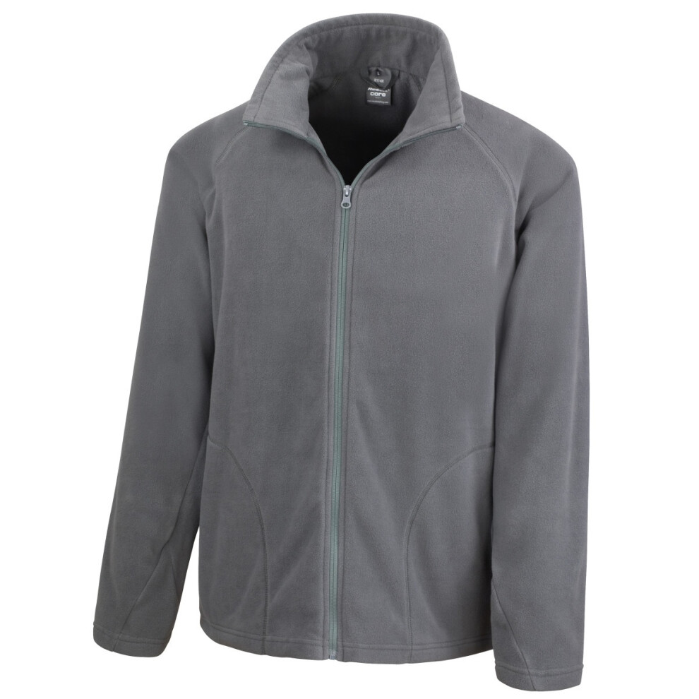 Result (2Xl, Charcoal) Core Mens Micron Anti Pill Fleece Jacket