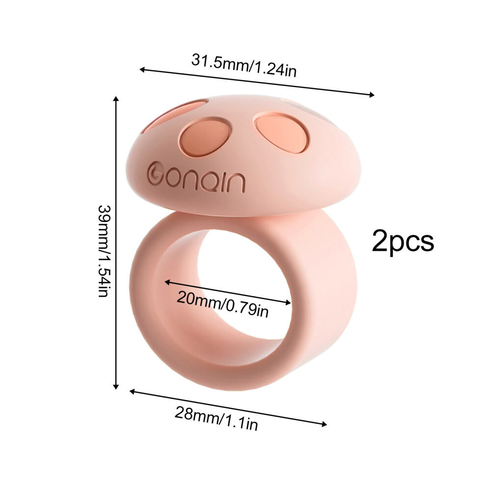 (Pink, 2pcs) Wall Protector for Door Knobs & Handles