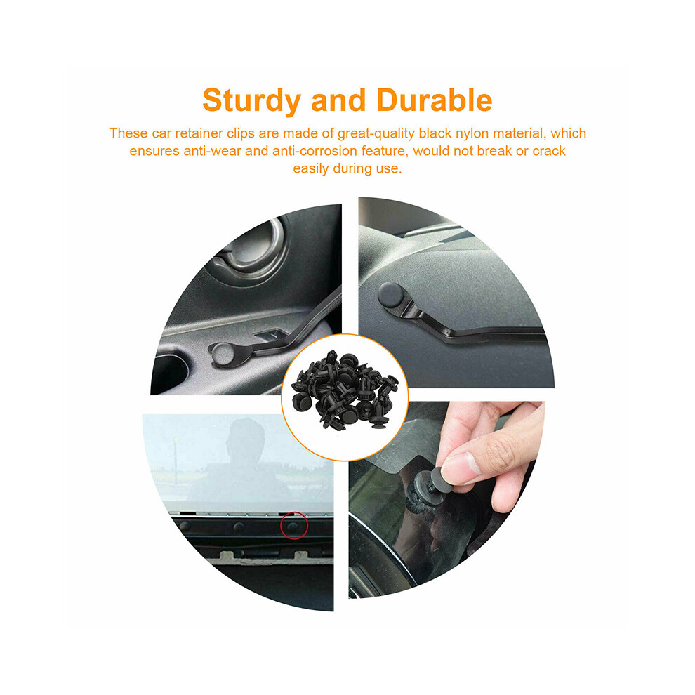 625Pcs Universal Car Push Retainer Clips Auto Fasteners Assortment Nylon Bumper Rivets 115295432310