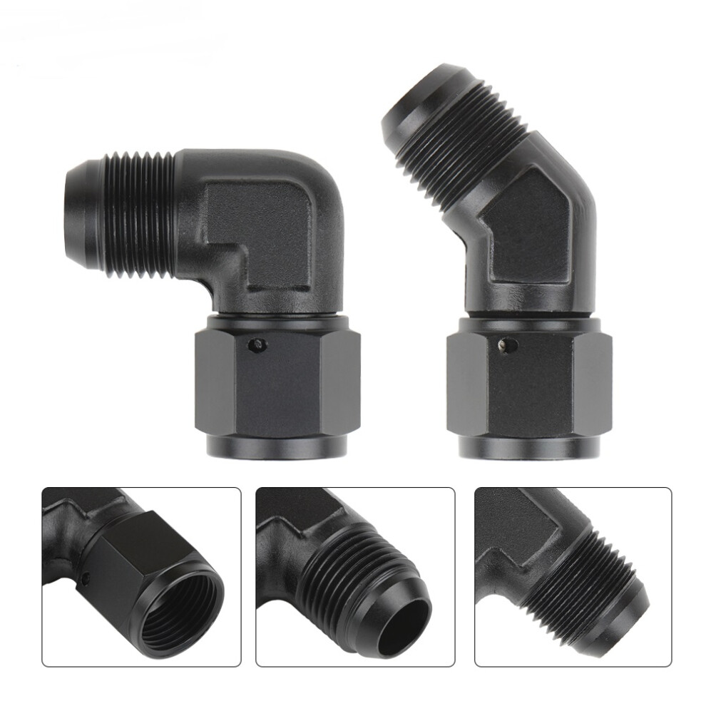 (90?? An10) Universal Female To Male 45/90 Degree Flare Elbow Swivel Fitting Adapter 113121326666