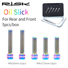 (Golden) Titanium Alloy Bicycle Front & Rear Derailleur Bolts - Mountain Bike Shift Adjusting Screws