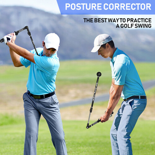 (Blue) Golf Action Corrector & Swing Training Aid for Professional Practice 1