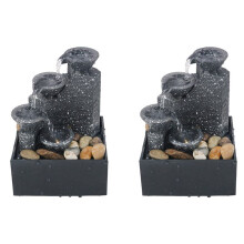 2X Home Office Desktop Small Fountain Lucky Flowing Water Ornaments Landscape Decoration Gifts