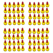 100 Pieces Lamb Teat Feeder Bottle Topper Feeding Milk Drinking for Sheep Goat Pup Dog