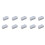 10Pcs Silicone Dustproof Protective Cover For-Transparent 1