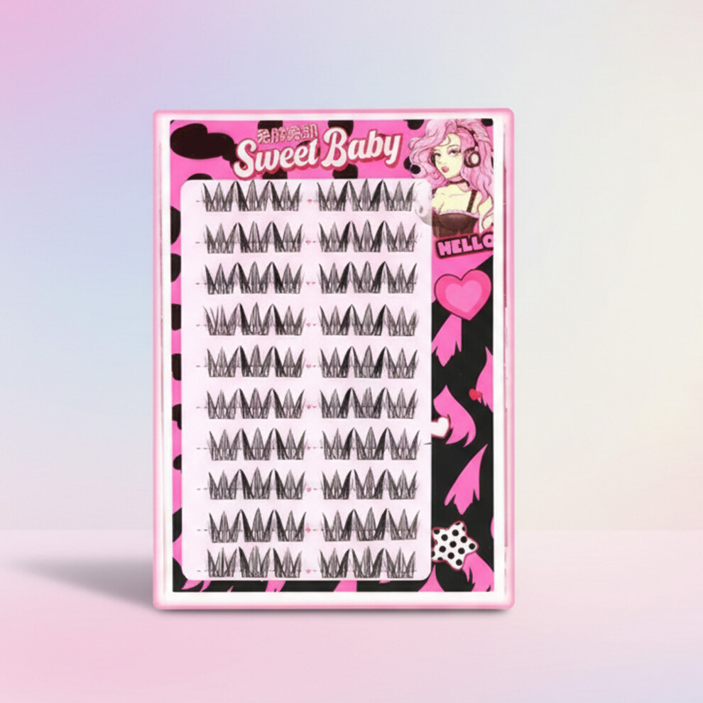 Dcph-Clothing (Non Glue Daisy) False Eyelashes Black C Curl 10-13Mm Daily & Party