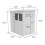 4x6 Pent Composite Shed Tanalised (Single Door, With Windows) 4