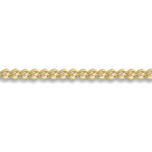(16) Jewelco London Unisex Solid 18ct Yellow Gold Curb 1.8mm Gauge Pendant Chain Necklace - JCN050D