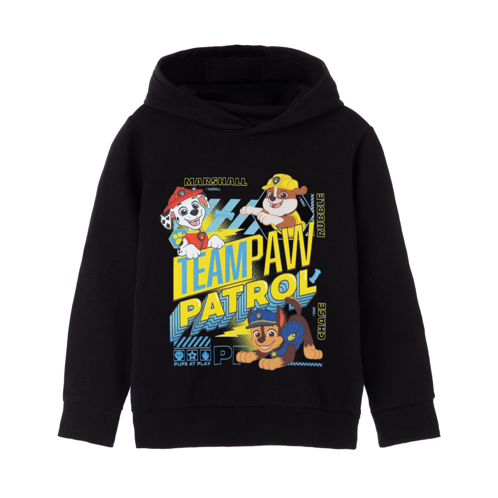 Paw Patrol (3-4 Years) Hoodie (Boys Black)