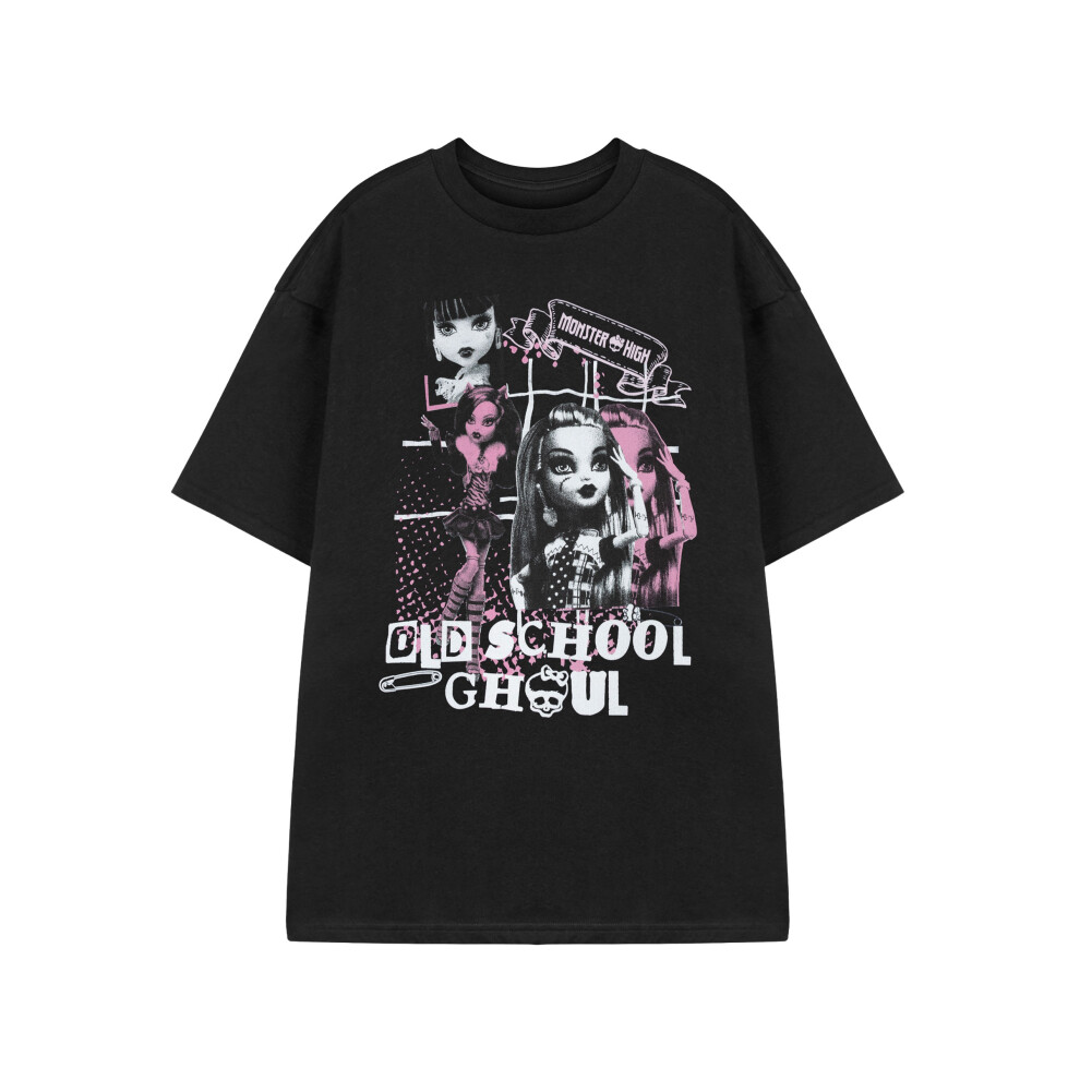 Monster High (Medium) Short Sleeved T-Shirt (Womens Black)