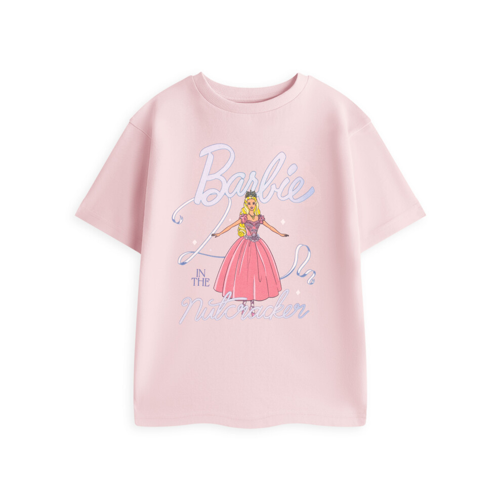 Barbie (13-14 Years) Short Sleeved T-Shirt (Girls Pink)