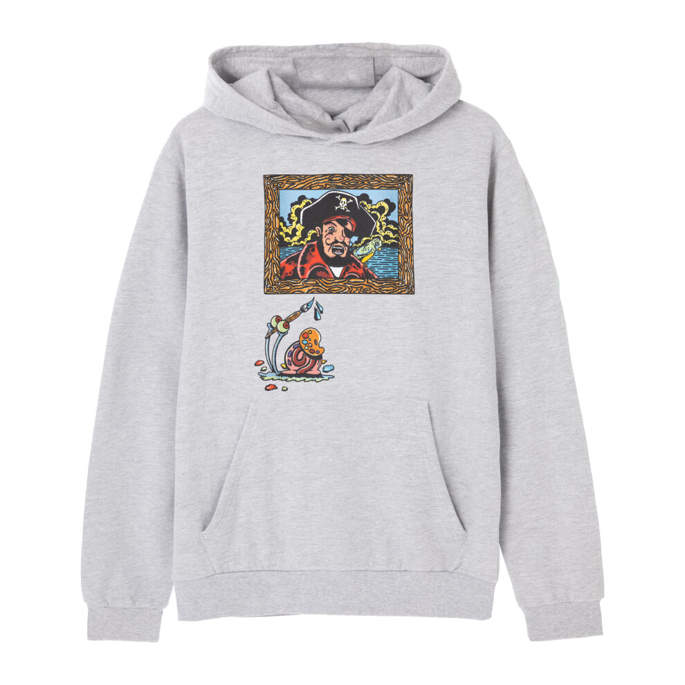 Spongebob Squarepants (X-Large) Hoodie (Mens Grey)