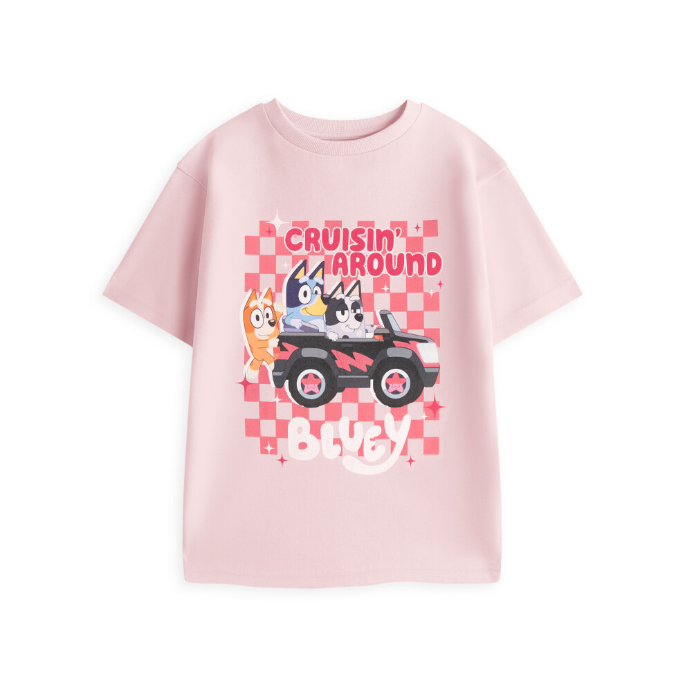 Bluey (2-3 Years) Short Sleeved T-Shirt (Girls Pink)