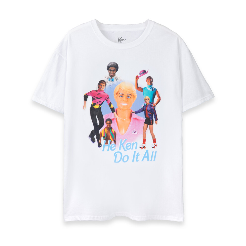 Barbie (Medium) Short Sleeved T-Shirt (Mens White)