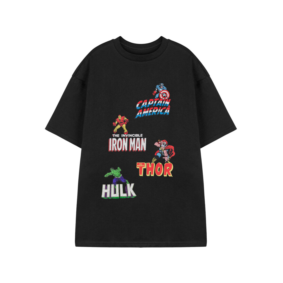 Marvel (Xx-Large) Avengers Short Sleeved T-Shirt (Mens Black)