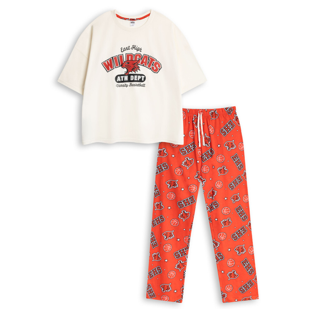 Disney (Small) Short Sleeve Long Leg Pyjama Set (Womens Multicoloured)