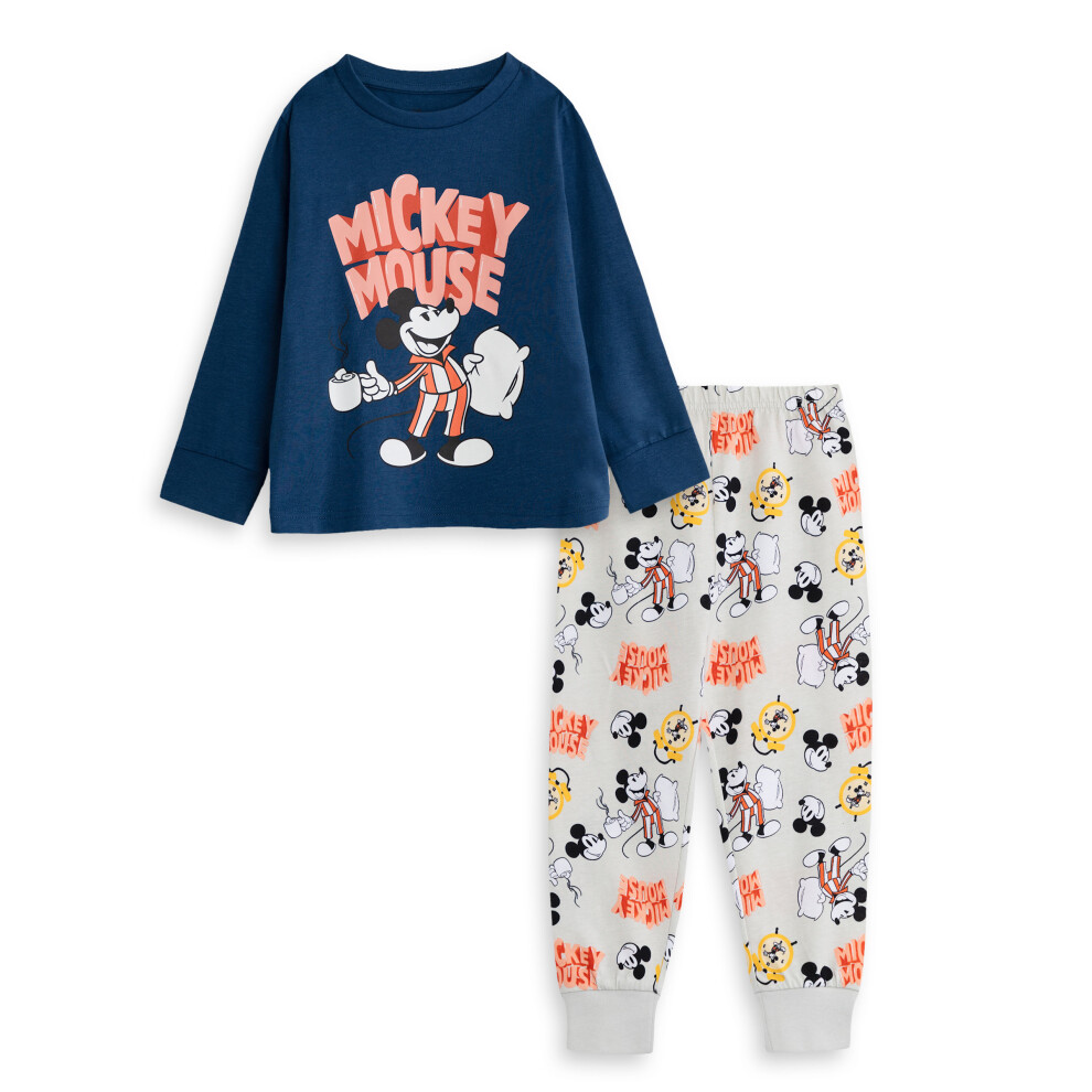 Disney (6-7 Years) Long Sleeve Long Leg Pyjama Set (Boys Blue)