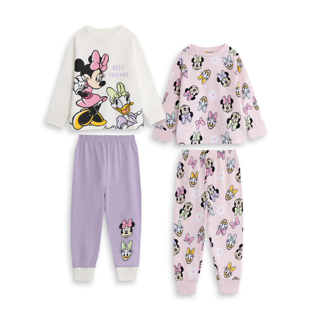 Disney (5-6 Years) Multi-Pack Of 2 Long Sleeve Long Leg Pyjama Set (Girls Multicoloured)