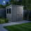 7x4 Pent Composite Shed Tanalised (Single Door, With Windows) 3
