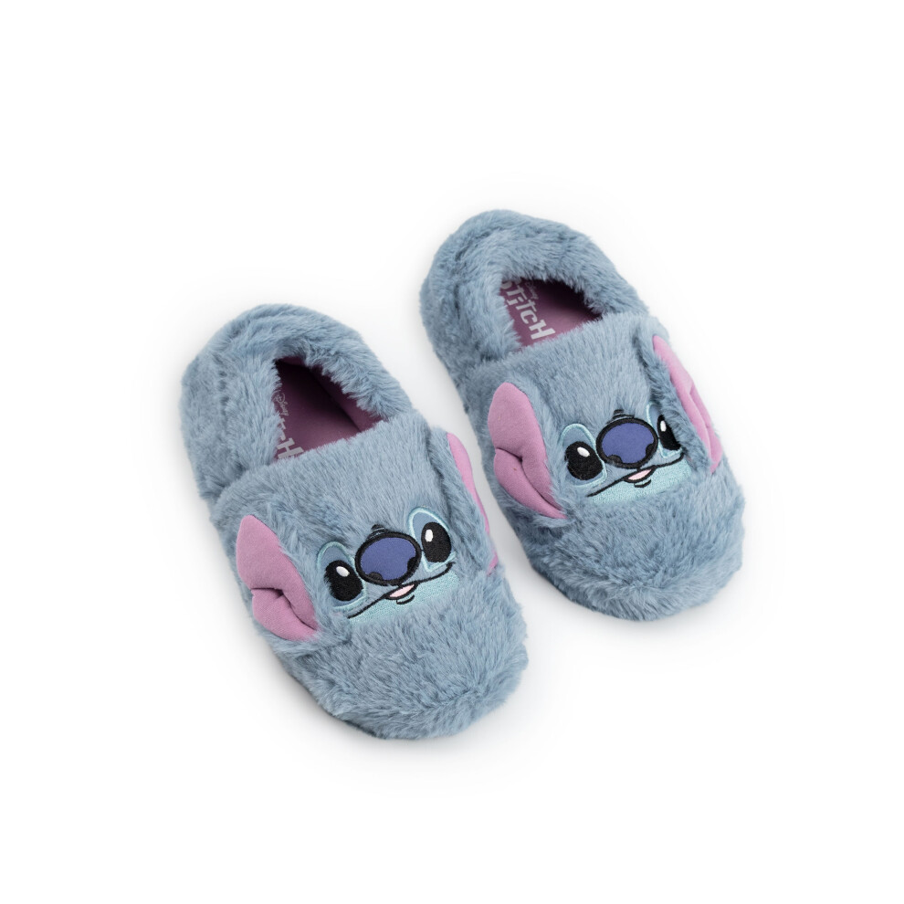 Disney (5 Uk Child) Lilo & Stitch Slip On Loafer Slippers (Girls Blue)