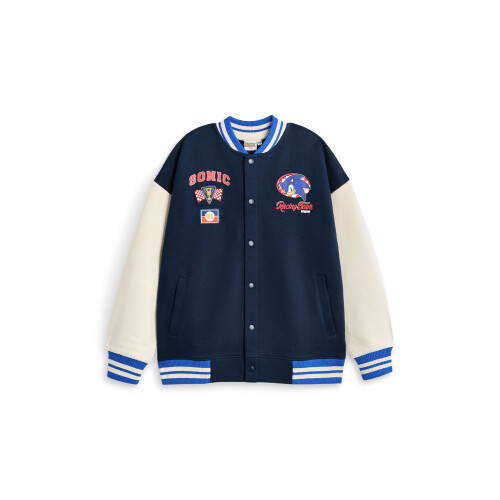 Sonic The Hedgehog (6-7 Years) Sonic the Hedgehog Varsity Jacket (Boys Blue)